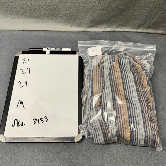 Howler Bros Shirt Mens Medium Coastal Cotton Button Up Long Sleeve Striped - Picture 9 of 9